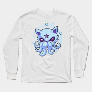 Kawaii pastel Goth Witchy Cat creepy Long Sleeve T-Shirt